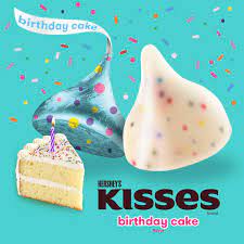 Birthday cake Hershey's Kisses